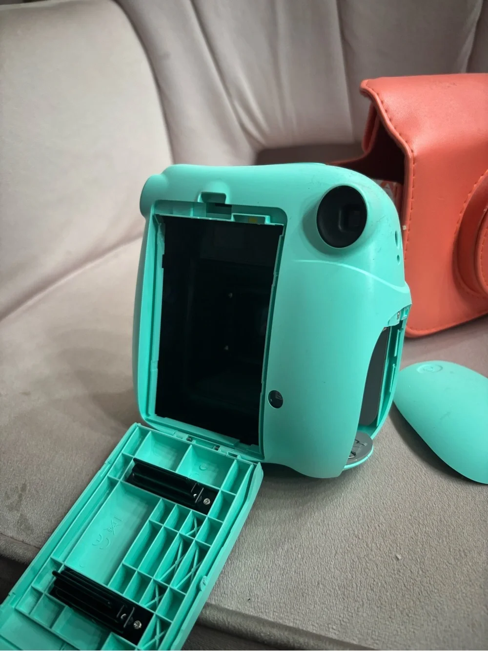 Fujifilm Instax Compact Camera Case in Coral Orange